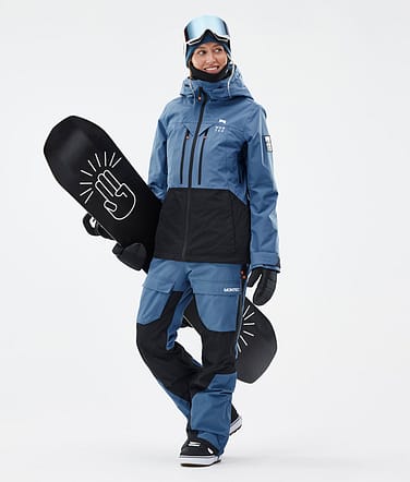 Montec Moss W Snowboard Outfit Dames Blue Steel/Black