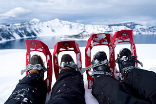 Schneeschuhe für steiles Terrain