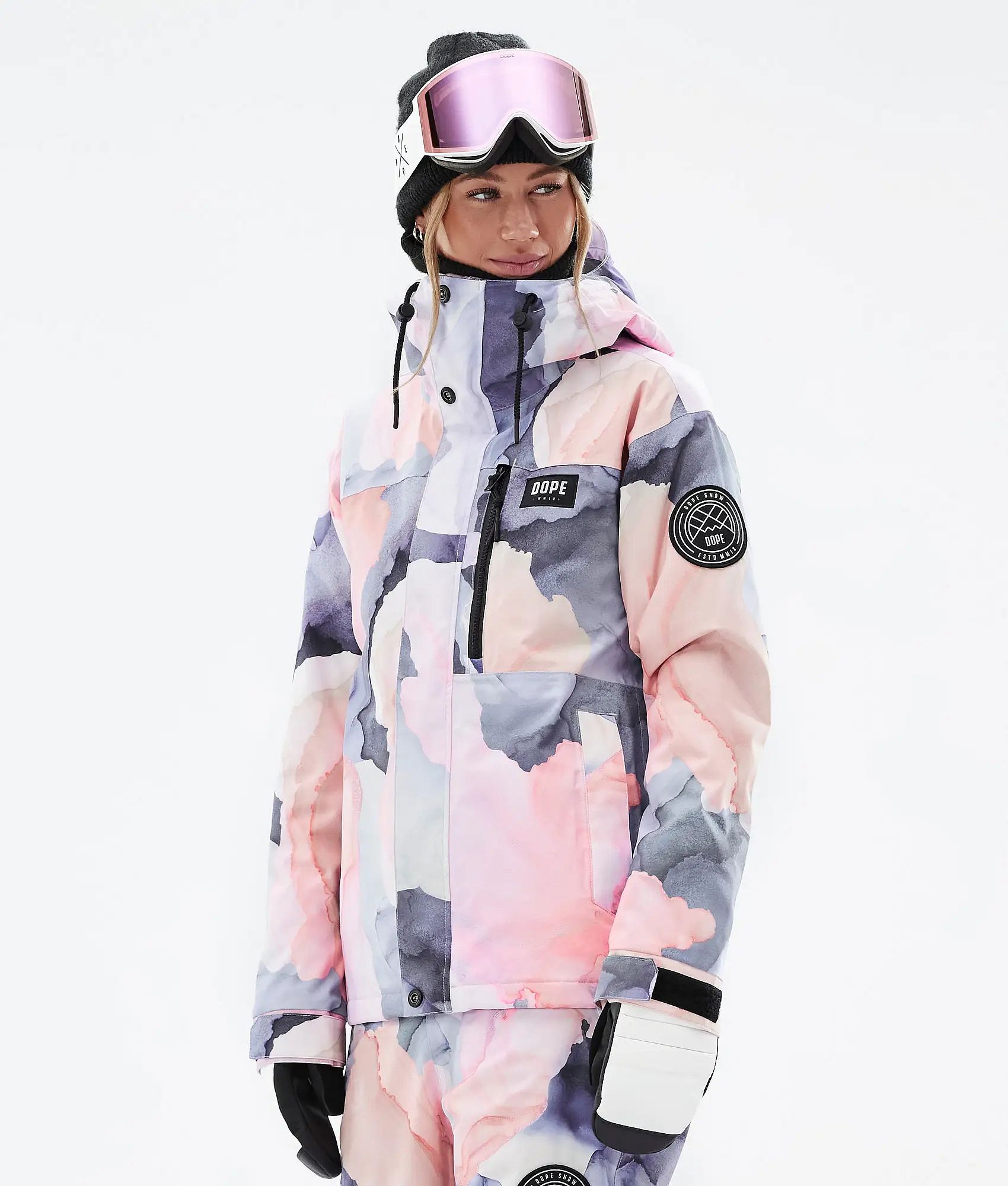 Dope Blizzard W Full Zip Ski Jacket Women Blot Peach