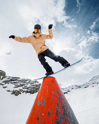 allenamento snowboard