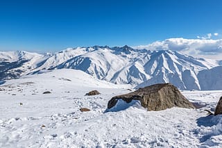 Stazione sciistica di Gulmarg, India 